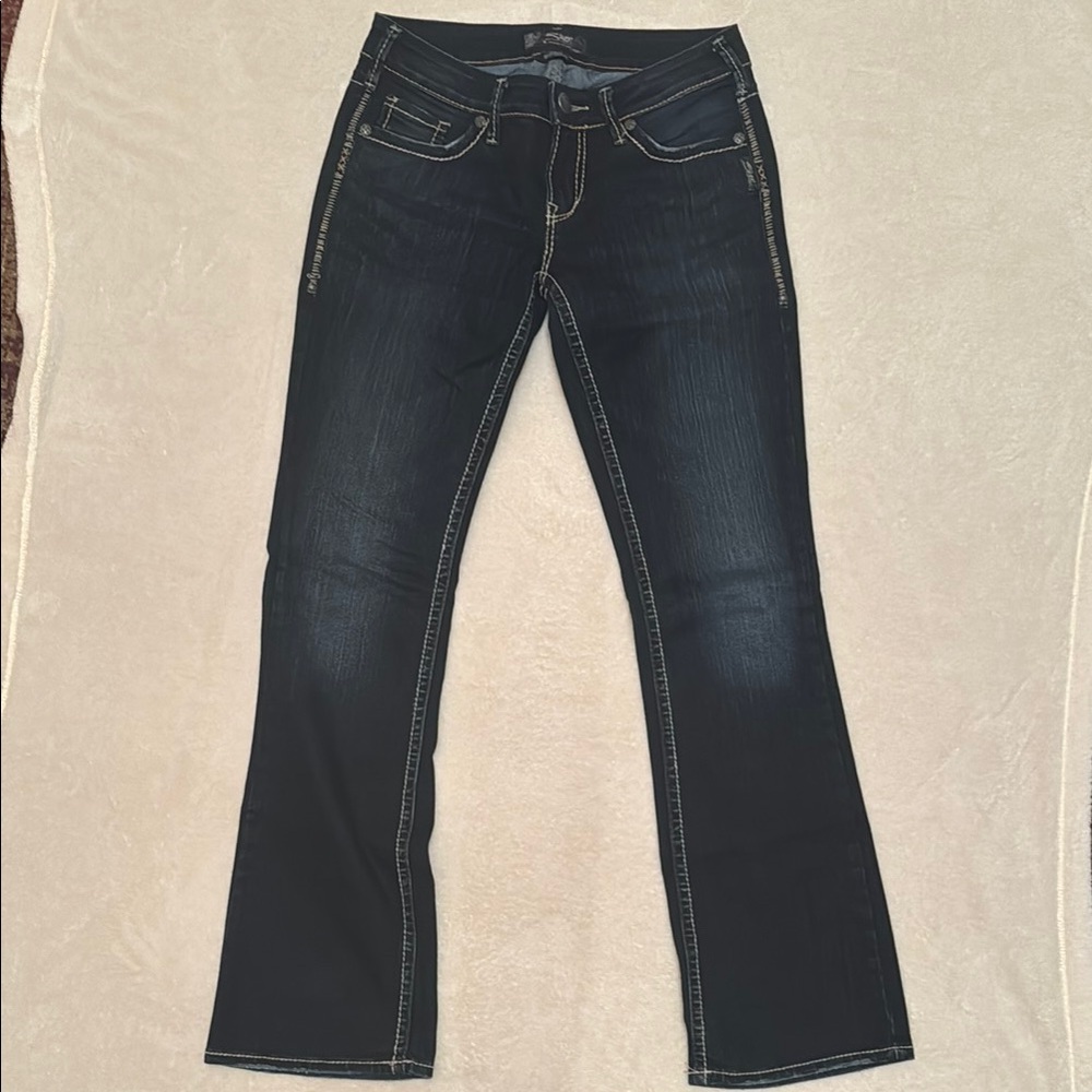 Women's Aiko Bootcut Silver Jeans